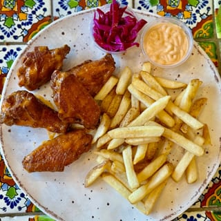 Mexican Chicken Wings Plate